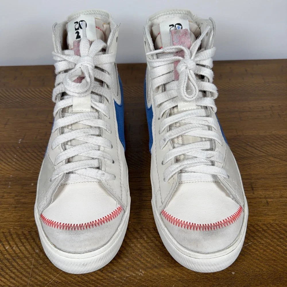 Nike Blazer Mid 77 Jumbo Men 13 Phantom Old Royal Blue Baseball Leather Sneakers